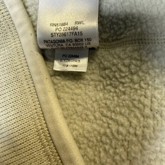 Patagonia Better Sweater 1/4-Zip Women’s Medium Birch White (Cream) EUC - Picture 7 of 10